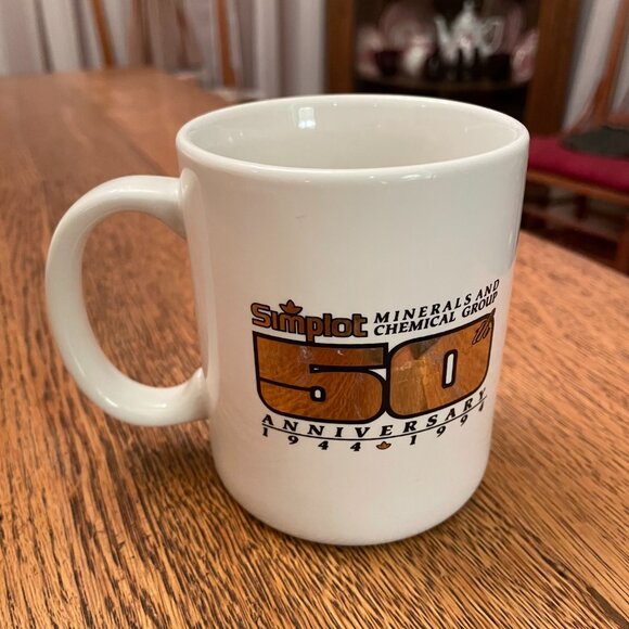 Simplot Minerals and Chemical Group 50th Anniversary Commemorative Coffee Cup - Picture 3 of 5